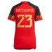Belgien Michy Batshuayi #23 Hemma matchtröja Dam VM 2022 Kortärmad Billigt